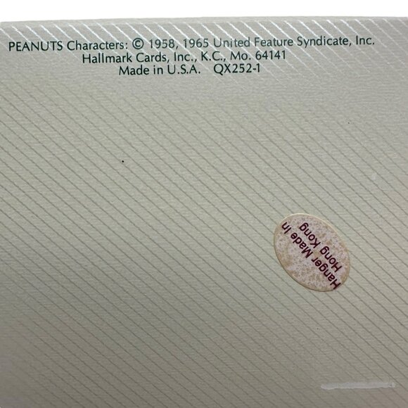 Hallmark Keepsake Ornament  Peanuts Snoopy Merry Christmas 1984 Collectible - Picture 10 of 10